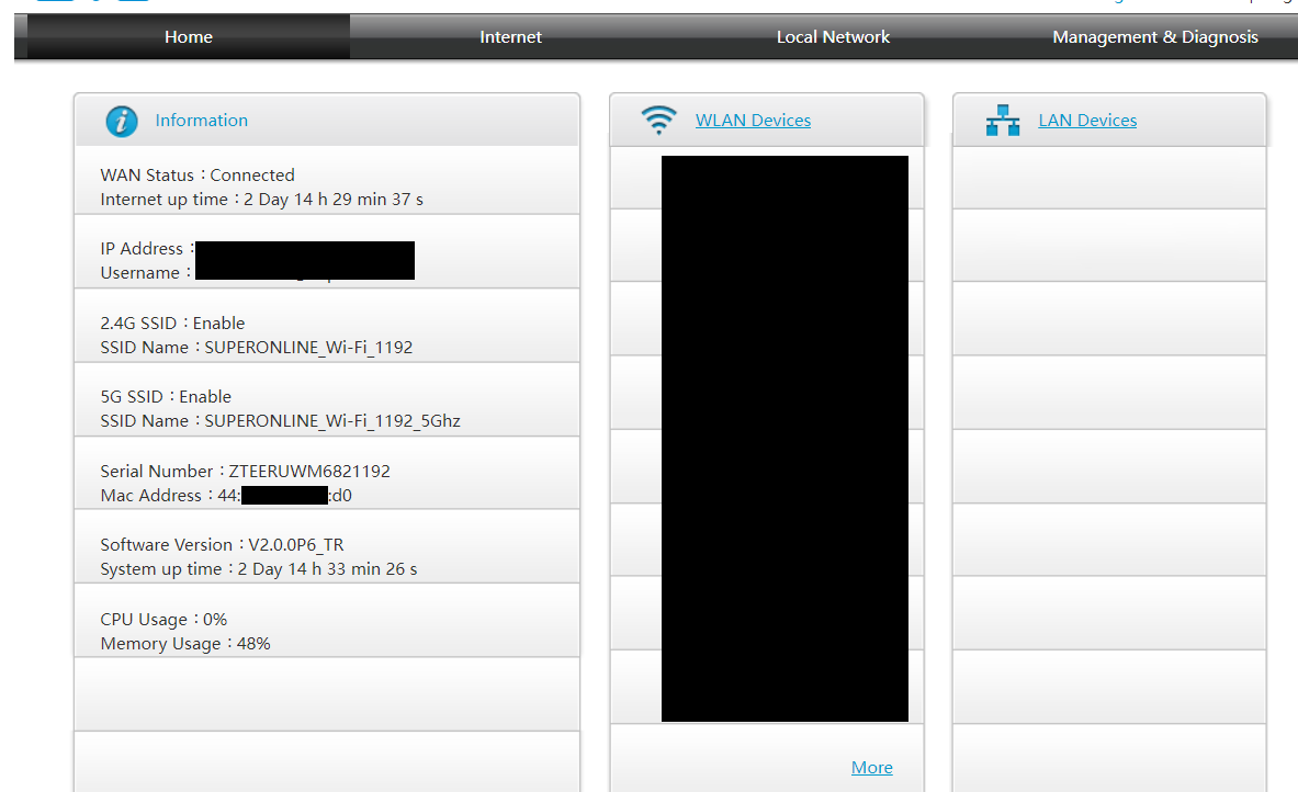 ZXHN H168A V2.0 · Issue #25 · mkst/zte-config-utility