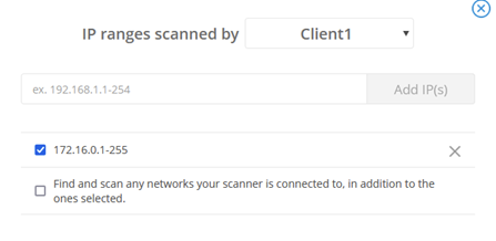 IP Range Popup