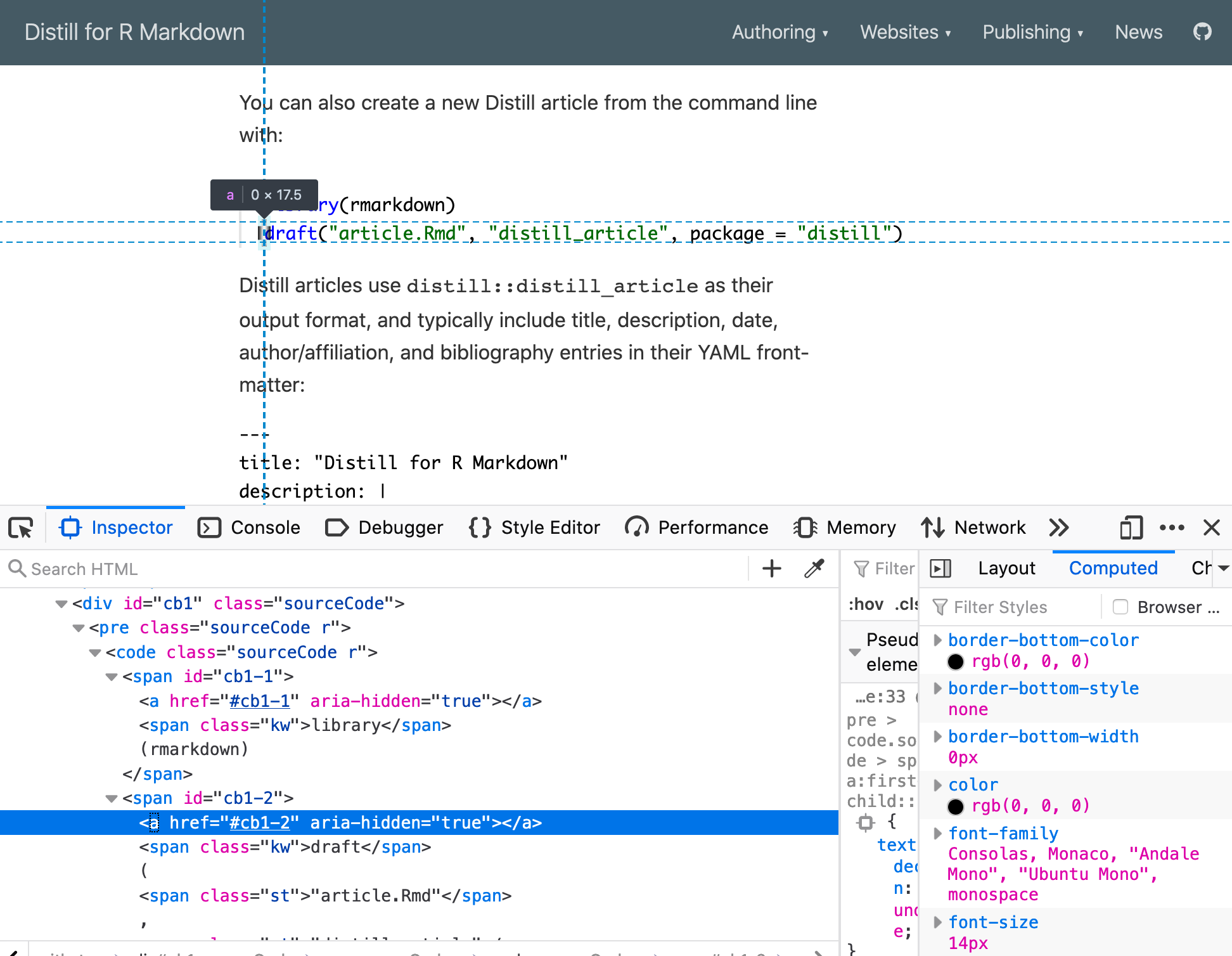 HTML links inserted into code blocks? · Issue #168 · rstudio/distill ...