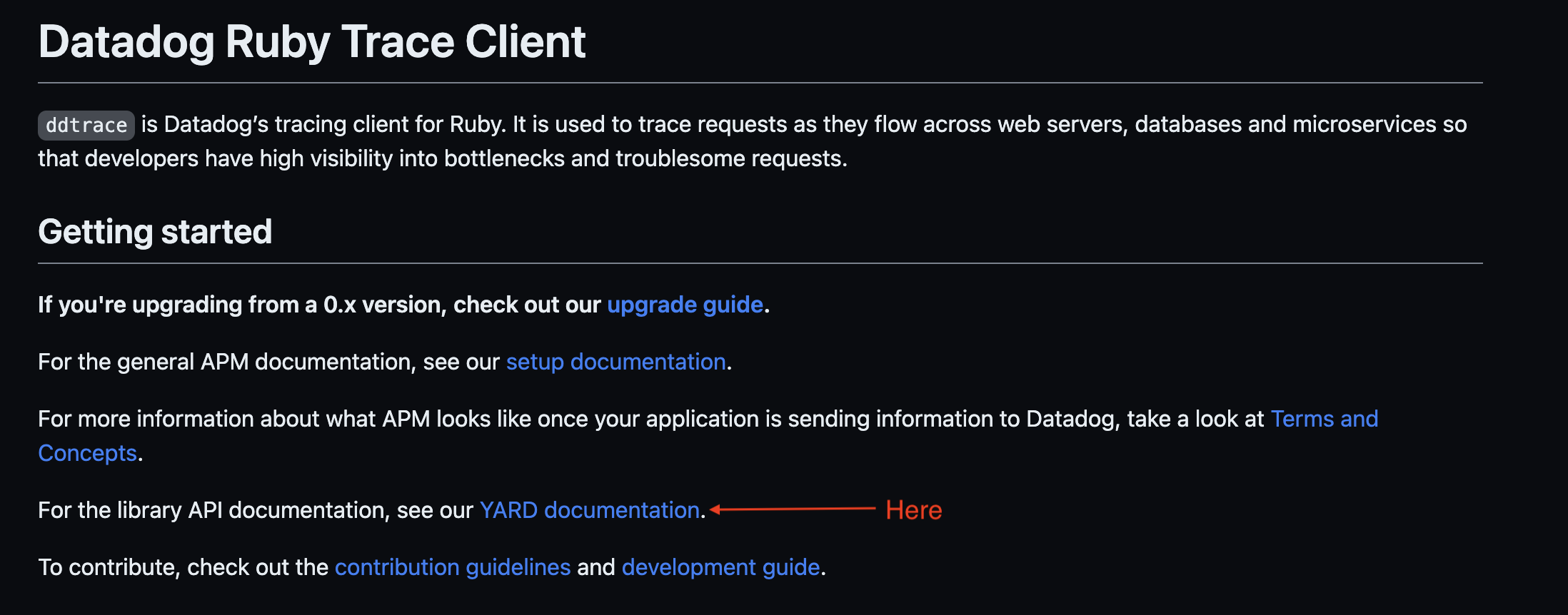 The gem documentation link in the README responds 404. · Issue 2749