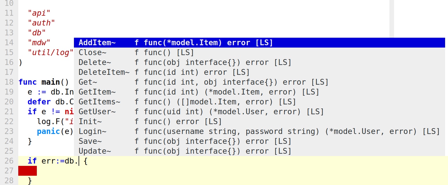 coc return wrong suggestion list when in a 'if' clause in Go when using ...