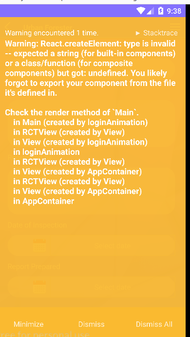 error tabs