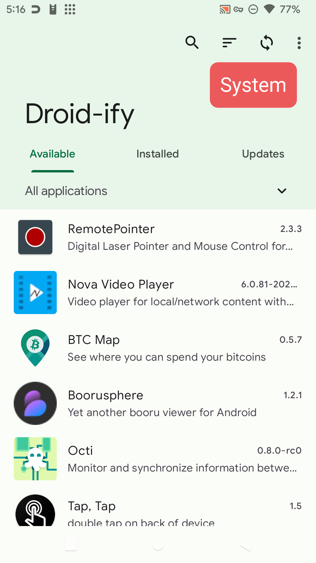 Droidify Icon Android 12 System Navigation Bar not changed to reflect theme · Issue ...