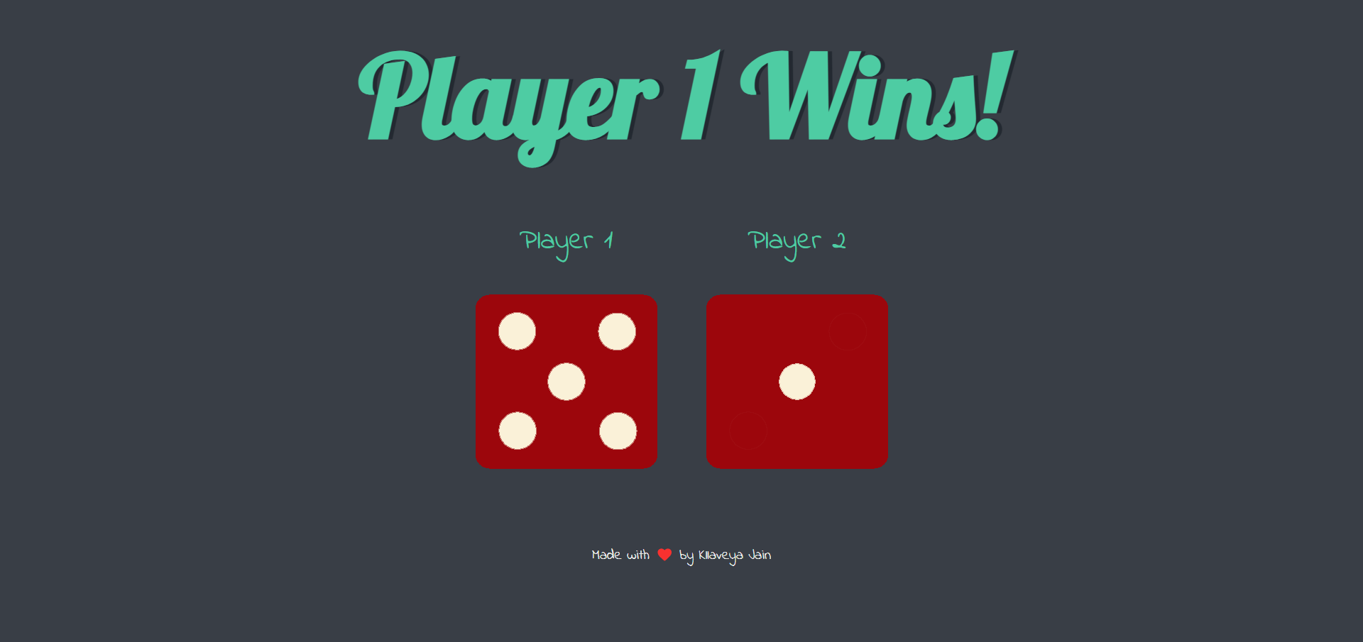 GitHub kllaveyajain/RollTheDice A JavaScript based application to