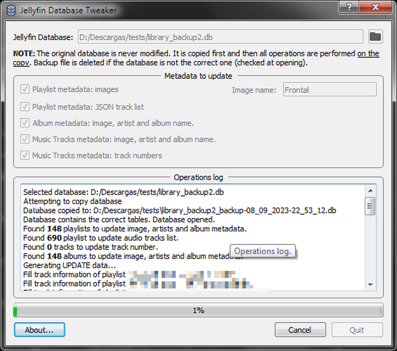 GitHub FelixdelasPozas/JellyfinDatabaseTweaker Simple tool to