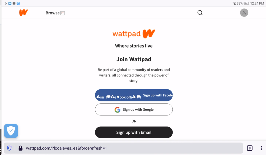 www.wattpad.com - site is not usable · Issue #66377 · webcompat/web ...