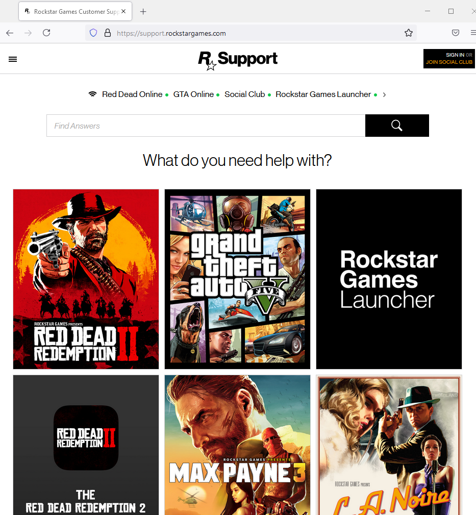 support.rockstargames.com - Page content doesn't load · Issue #61514