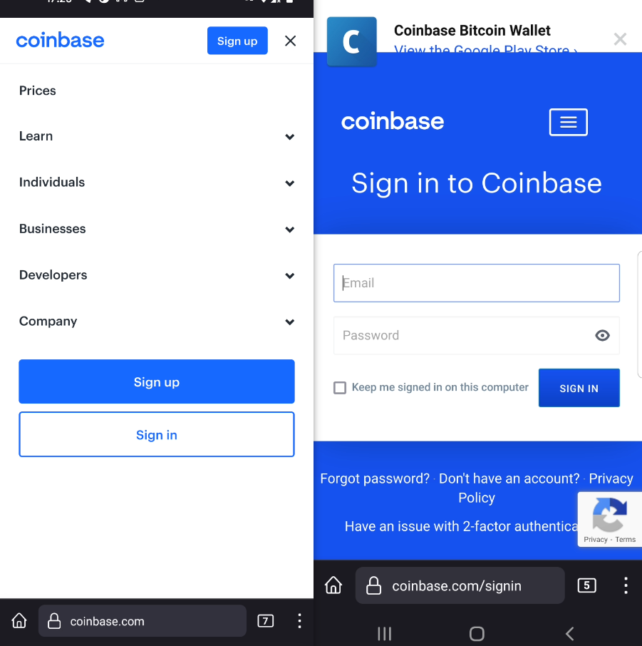 www.coinbase.com - site is not usable · Issue #84856 · webcompat/web