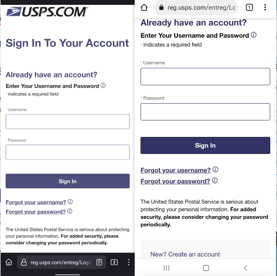 Informeddelivery usps site is not usable issue 87253