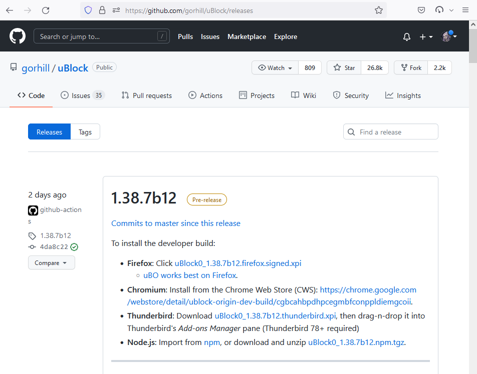 github.com - Release date is not displayed · Issue #91109 · webcompat ...