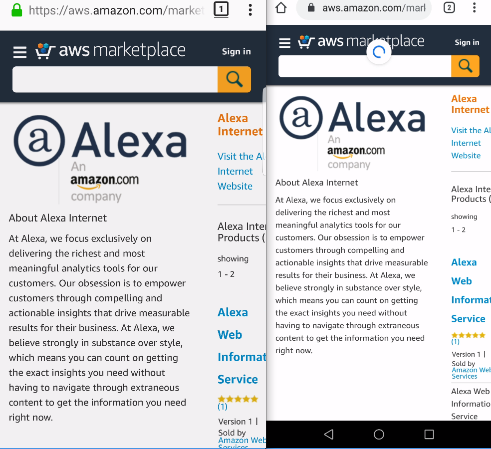 desktop site instead of mobile site · Issue 44035