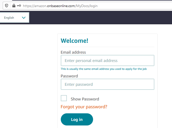 Https Amazon Onbaseonline Com Mydocs Registration Login