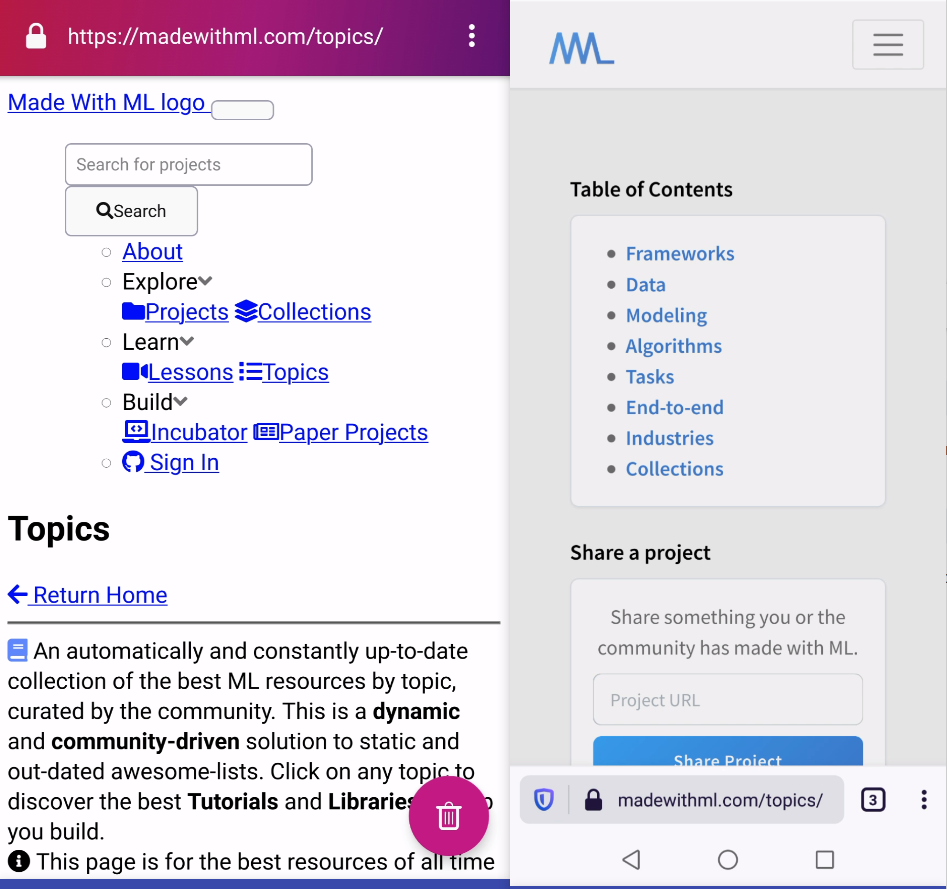 Madewithml Design Is Broken Issue 55355 Webcompat Web Bugs Madewithml Design Is Broken Issue 55355 Webcompat Web Bugs