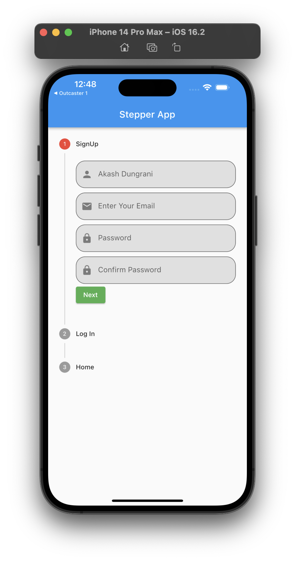 Github Akashdungrani Stepper