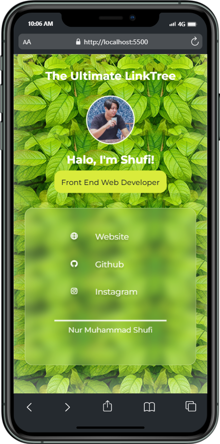 GitHub - NurMuhammadShufi/MyLinkTree: Ultimate LinkTree