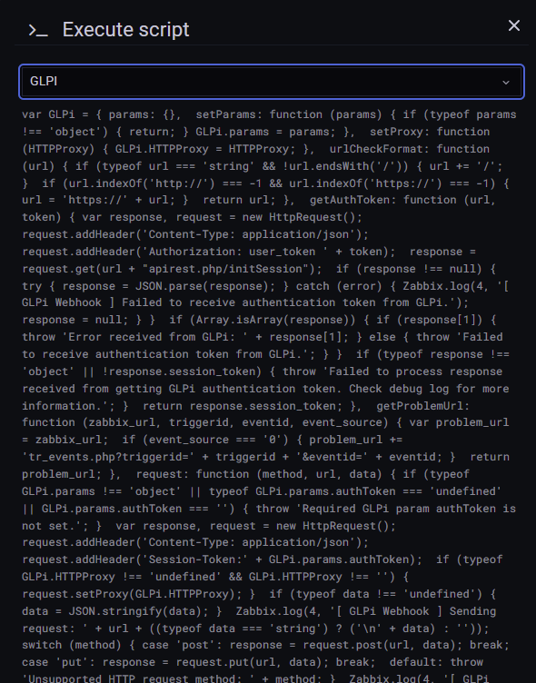 Command displayed as description in execute script modal · Issue #1607 ...
