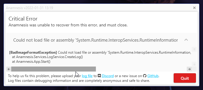 Will not launch, gives Critical Error · Issue #921 · imchillin ...