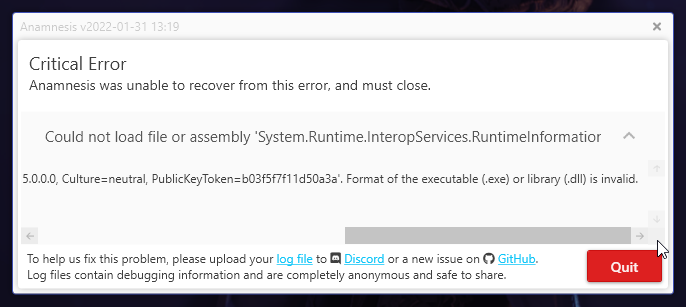 Will not launch, gives Critical Error · Issue #921 · imchillin ...