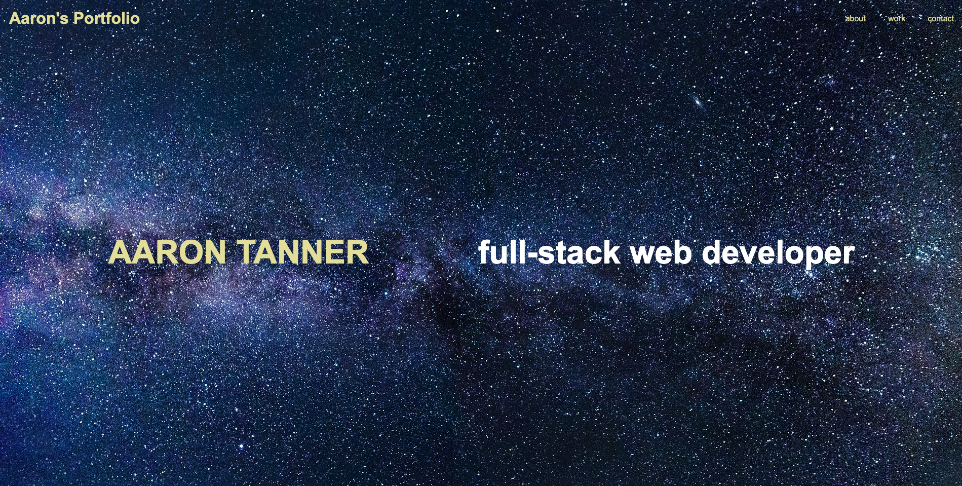 GitHub - bigcat86/Aaron-Portfolio: Challenge 2 - Build a portfolio website
