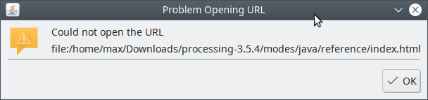 Reference is broken in Linux · Issue #6002 · processing/processing · GitHub
