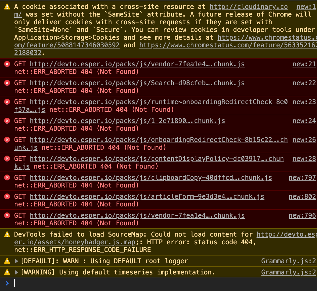 JS built by webpacker is not being served. · Issue #9465 · forem/forem ...