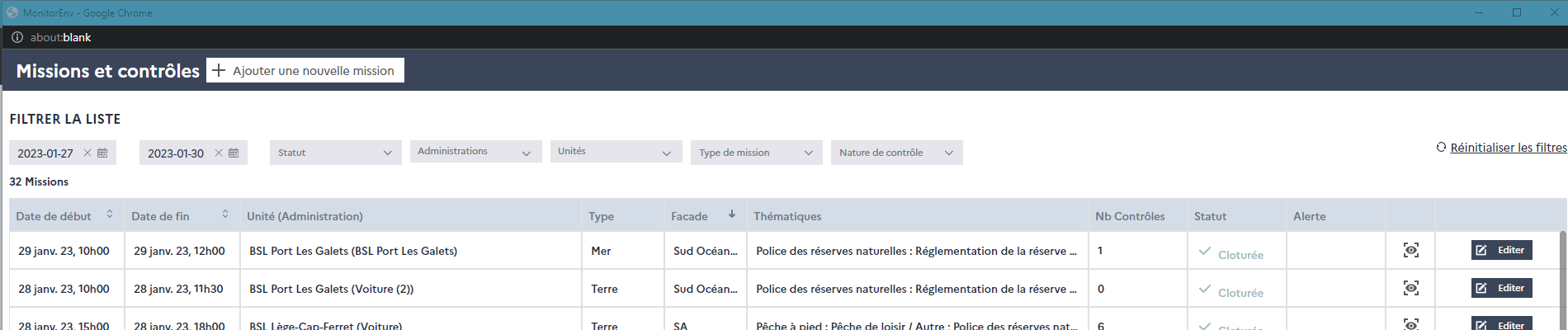 Tableau missions - bug des résultats · Issue #366 · MTES-MCT/monitorenv ...