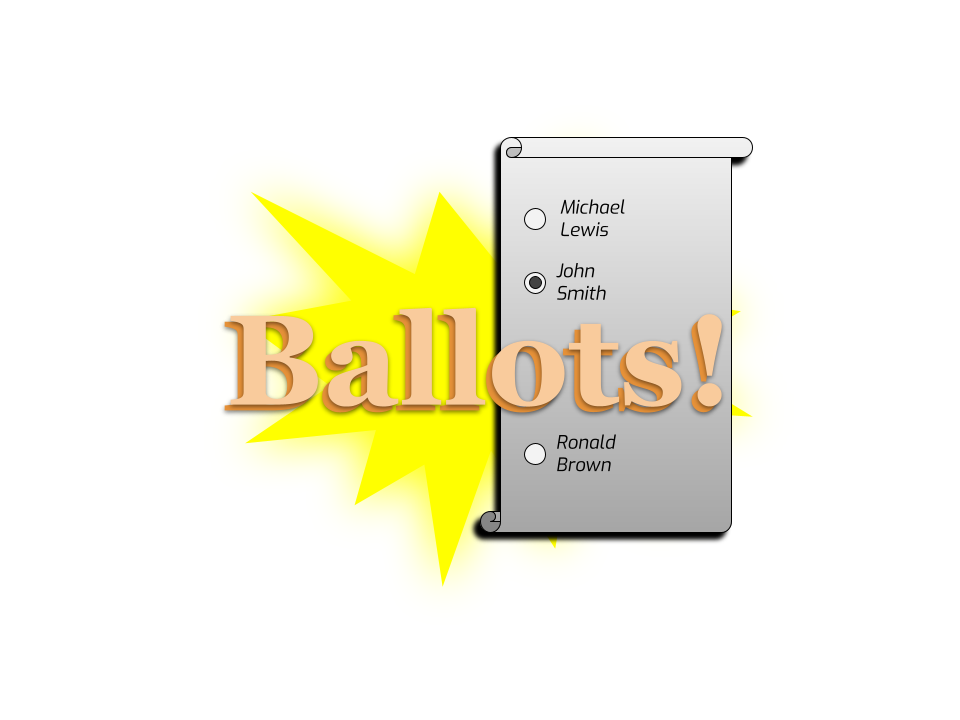 GitHub EriksGadgets/Ballots Vote for two people in an imaginary