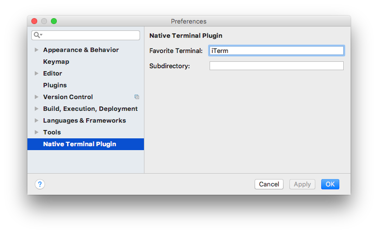 Terminal plugins. Terminal plugins