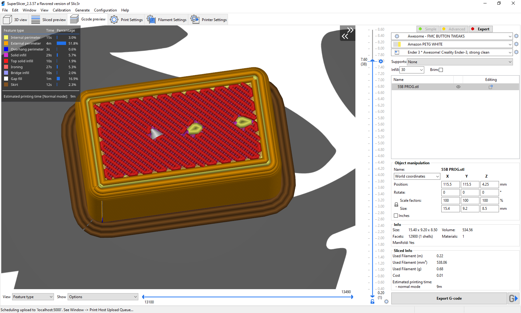Strange internal perimeters and gap fill in top layer under text ...