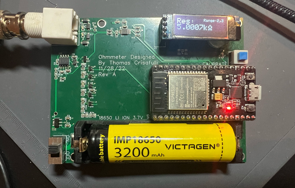 GitHub - ThomasCrisafulli/Ohmmeter: A battery-powered auto-ranging ...