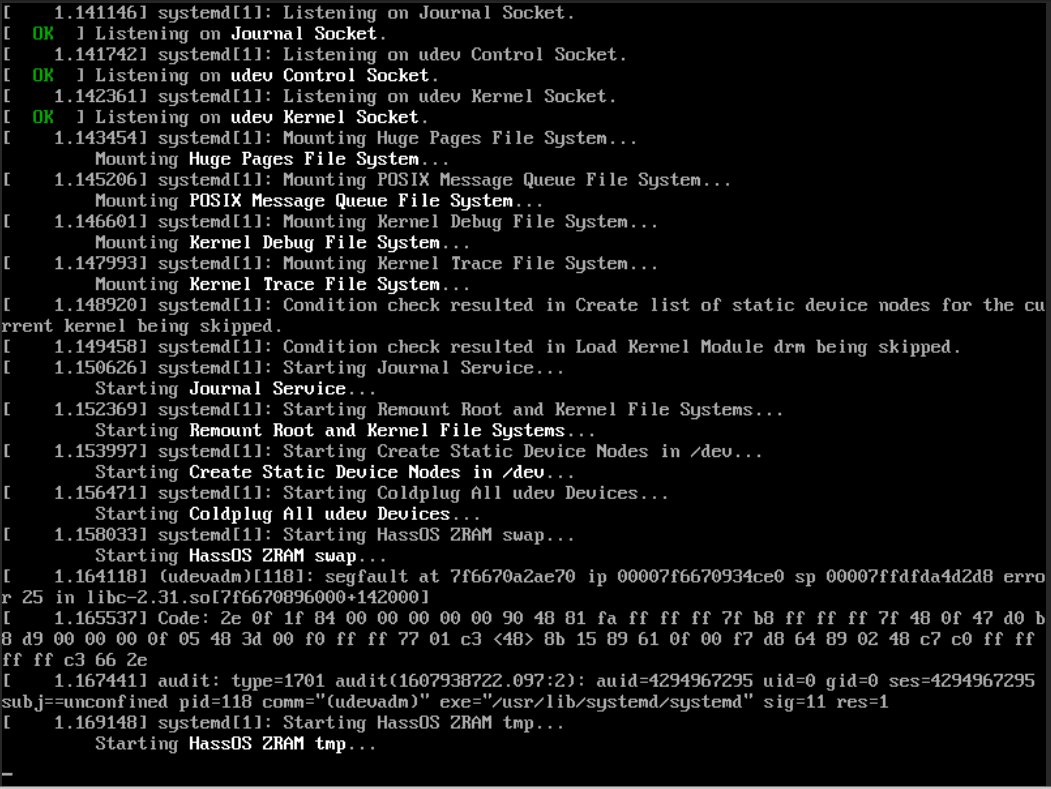Unraid 6.8.3 stable - HassOS VM segfault with udevadm · Issue #1089 ...