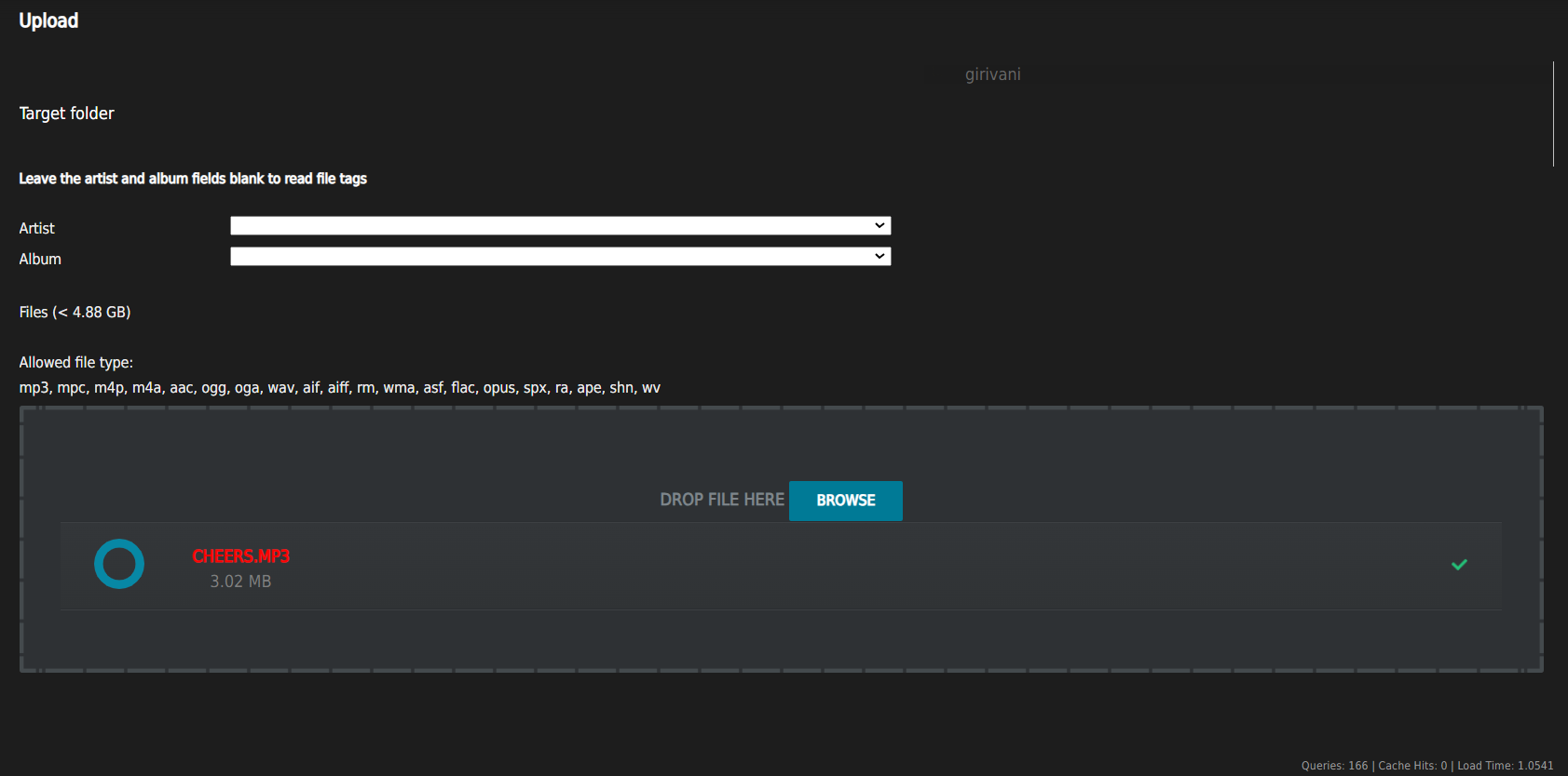 File Upload not working · Issue 3548 · ampache/ampache · GitHub