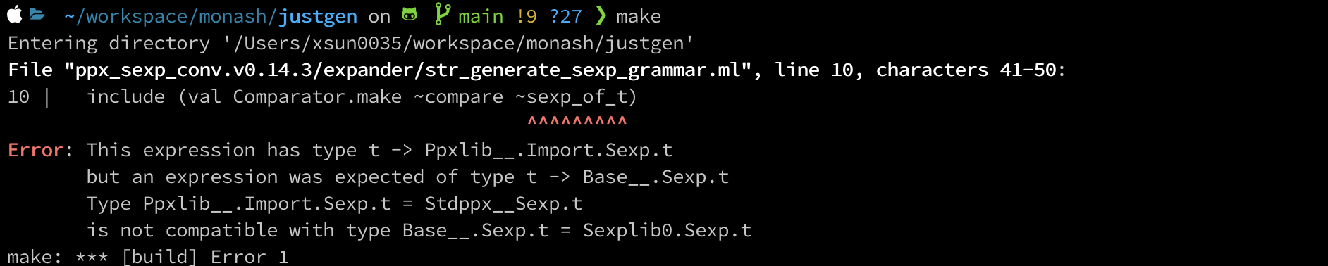 Error when building the program · Issue #1 · sjmini/justgen · GitHub