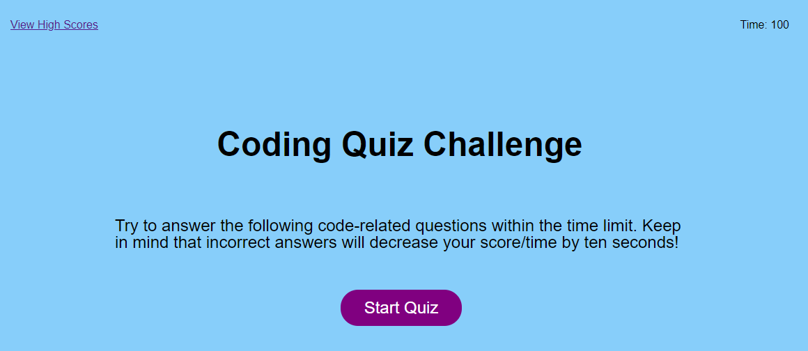GitHub - dfbowen77/Code-Quiz: The repo for my Module 4 Challenge Submission