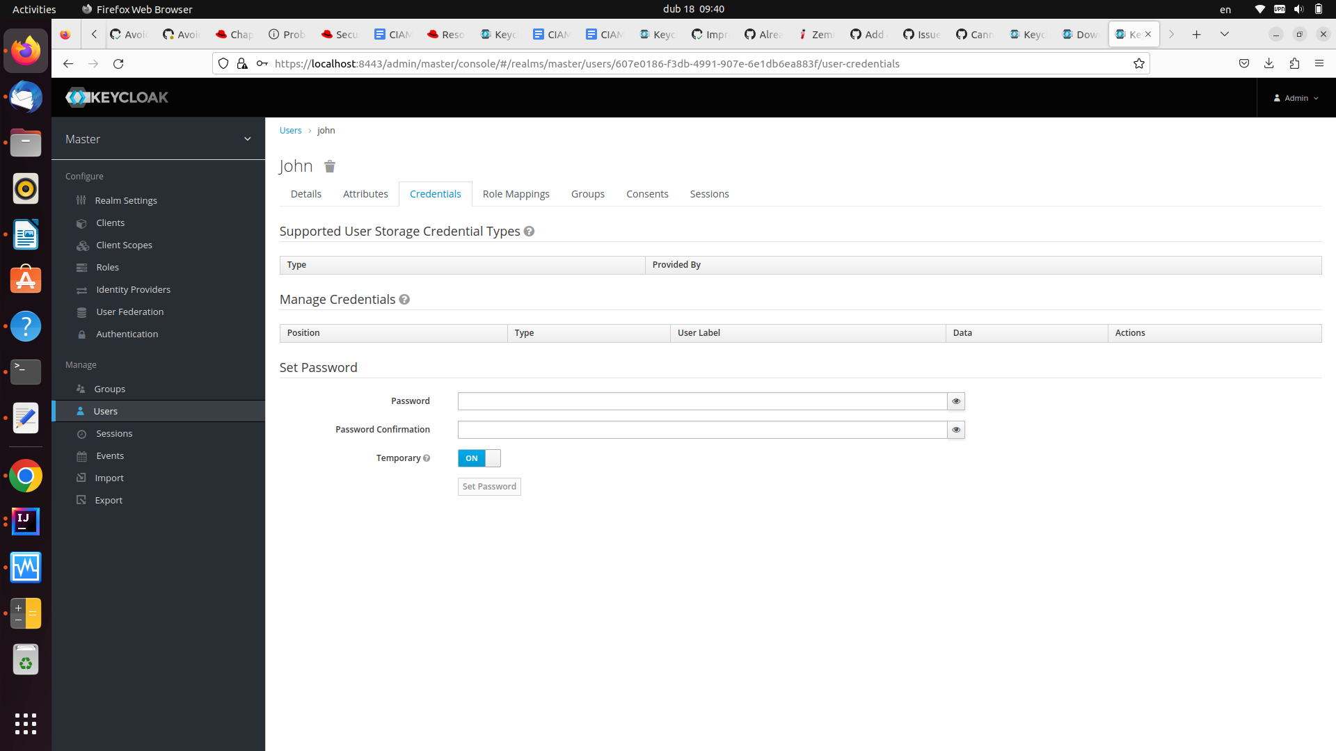 Cannot set initial password for new users when using a custom