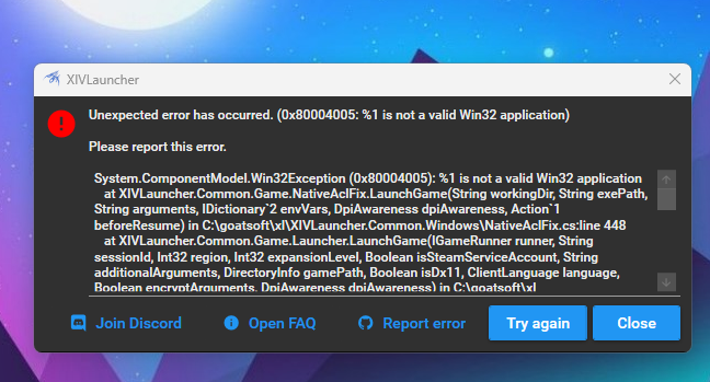 Unexpected Error Occurred after latest patch update · Issue #1231 ...