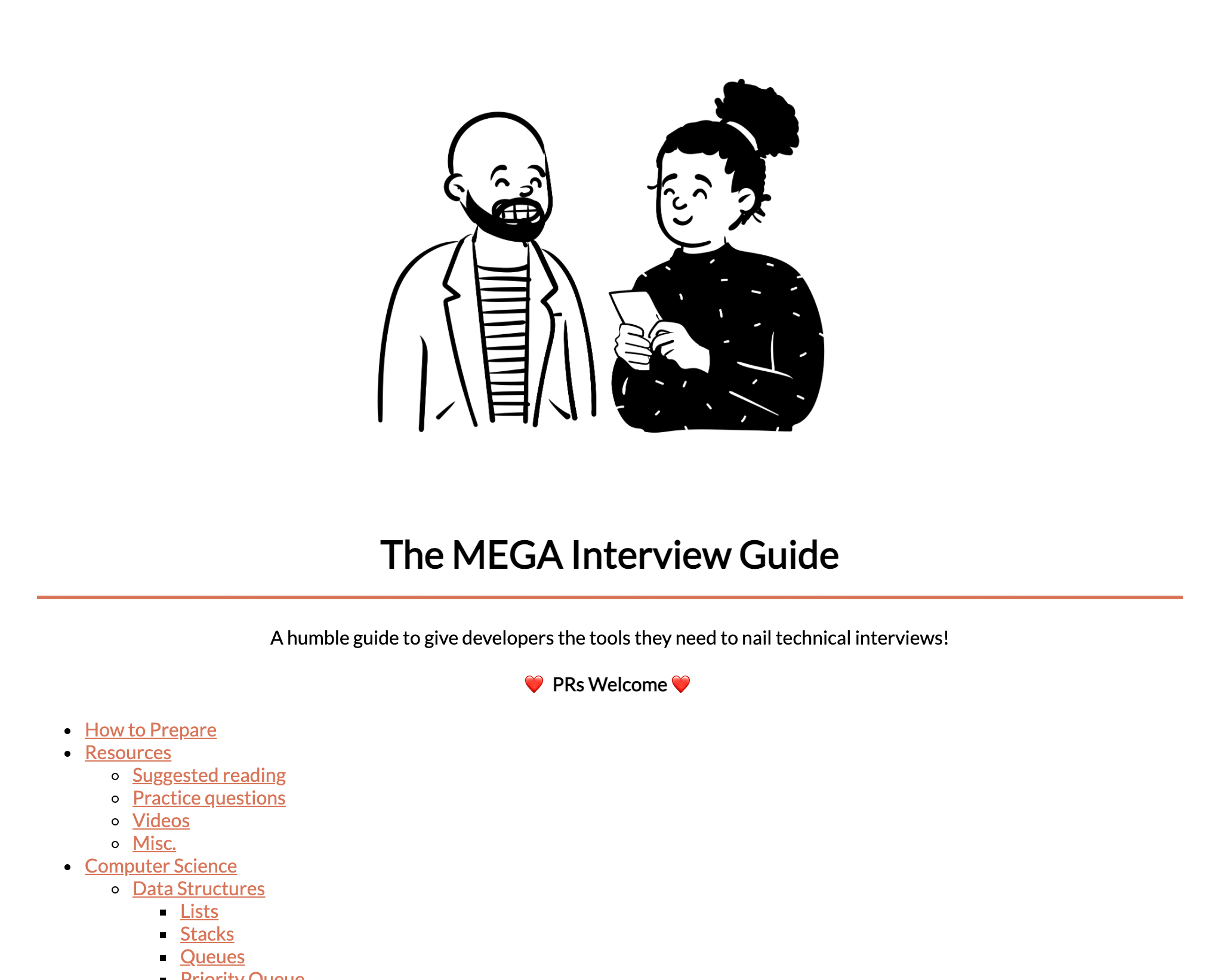 We need a website! · Issue #8 · danieldelcore/mega-interview-guide · GitHub