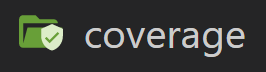 coverage folder icon expanded
