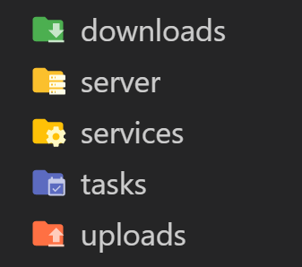 folder icons