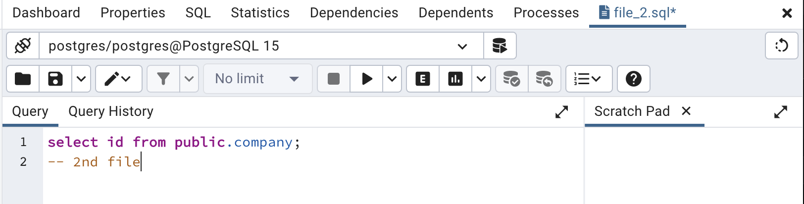 File name is not changing on query tool editor tab if opens up another ...