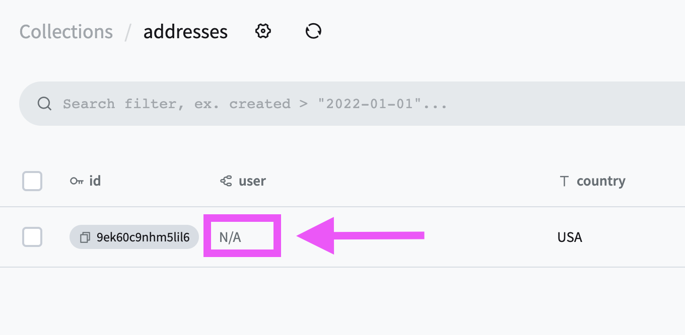 Relation between collections doesn't detect each other · pocketbase ...