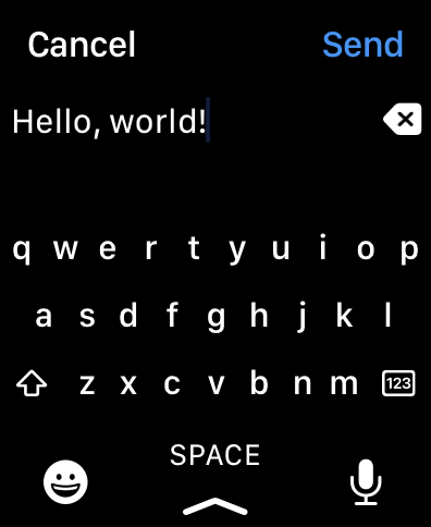 Implement new Apple Watch input methods. · Issue #646 · TelegramMessenger/ Telegram-iOS · GitHub