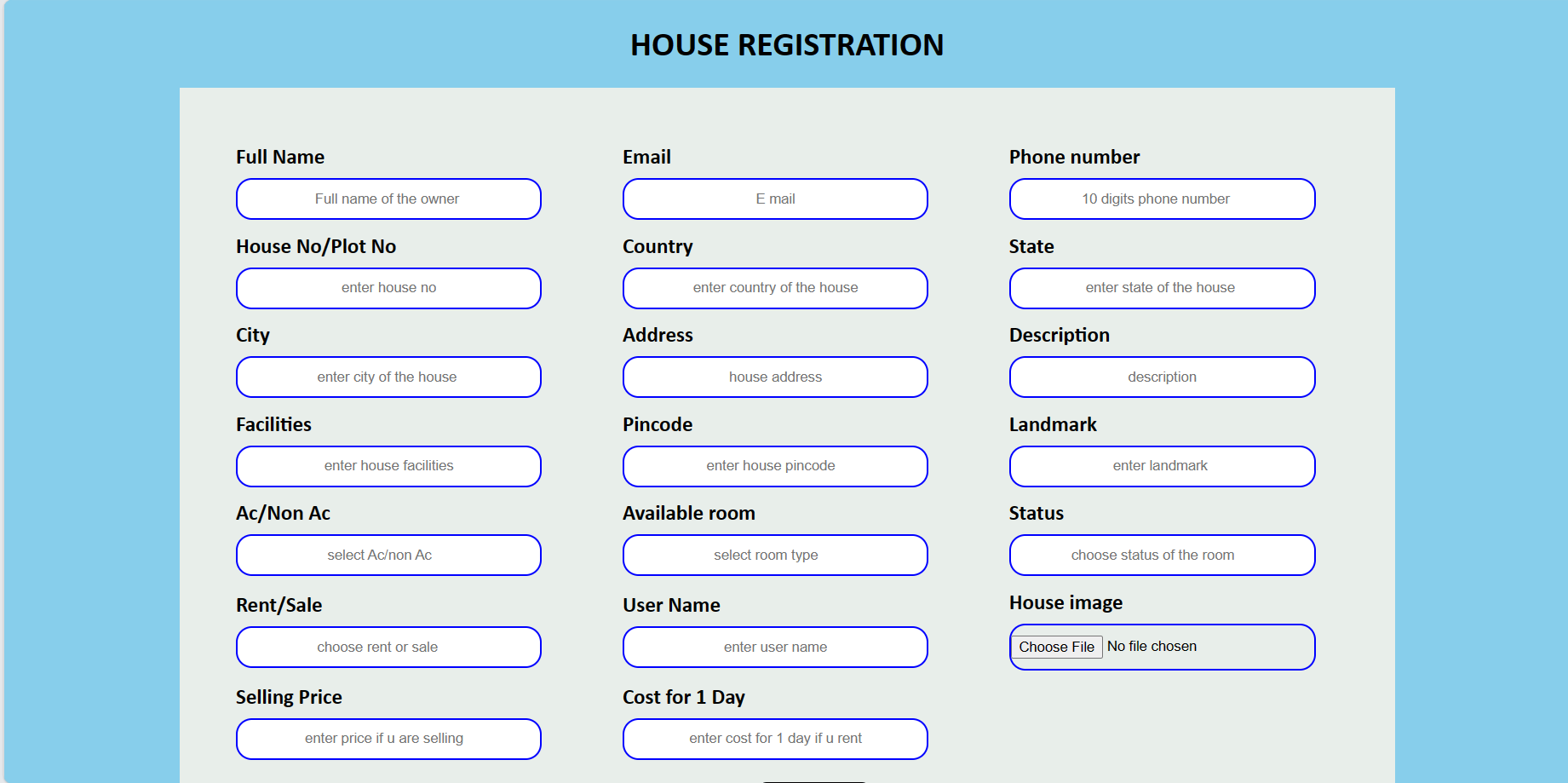 GitHub RamireddyKalyan/House_Rental_Management_System