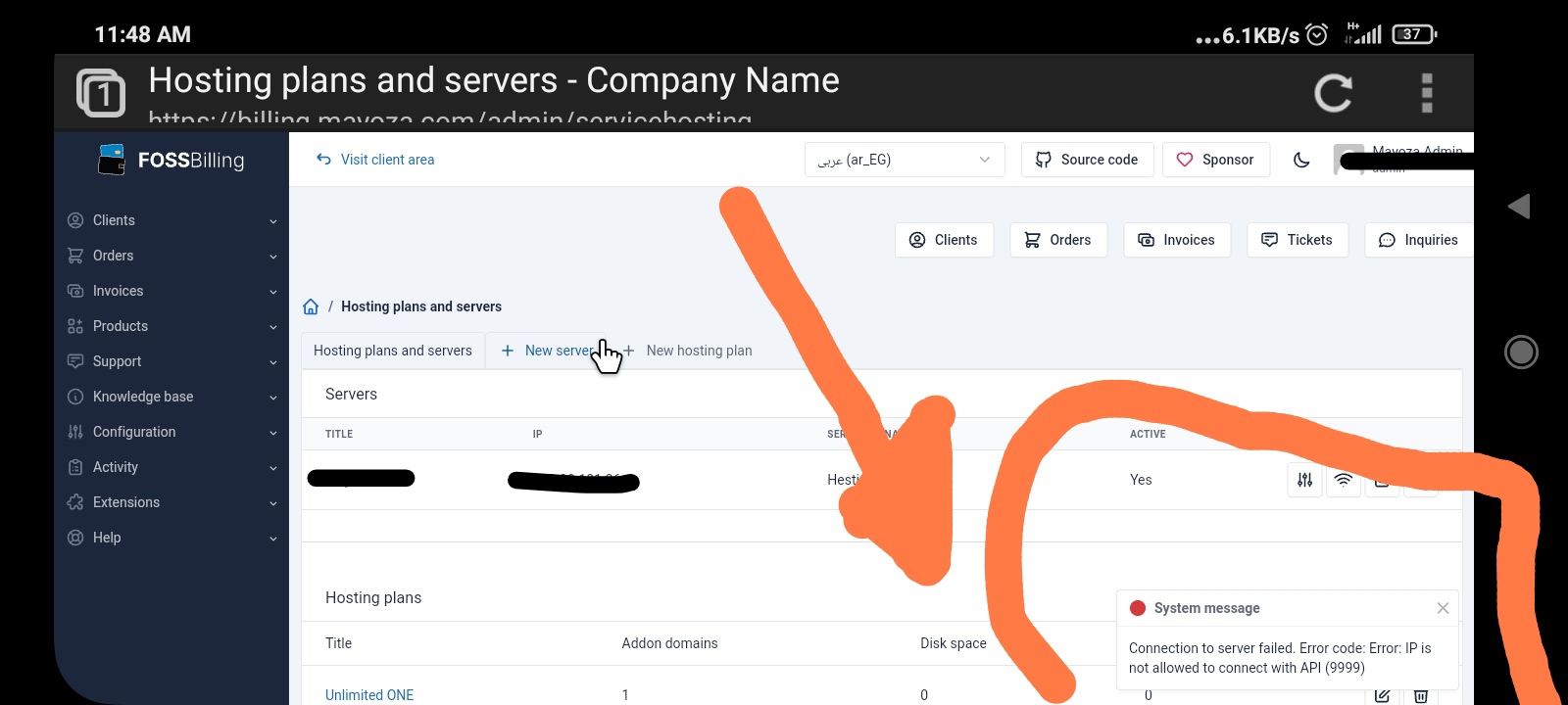 Error: IP is not allowed to connect with API (9999) · Issue #717 ...