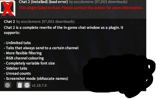 Chat Two Bugs · Issue #1 · MapleRecall/ChatTwo · GitHub