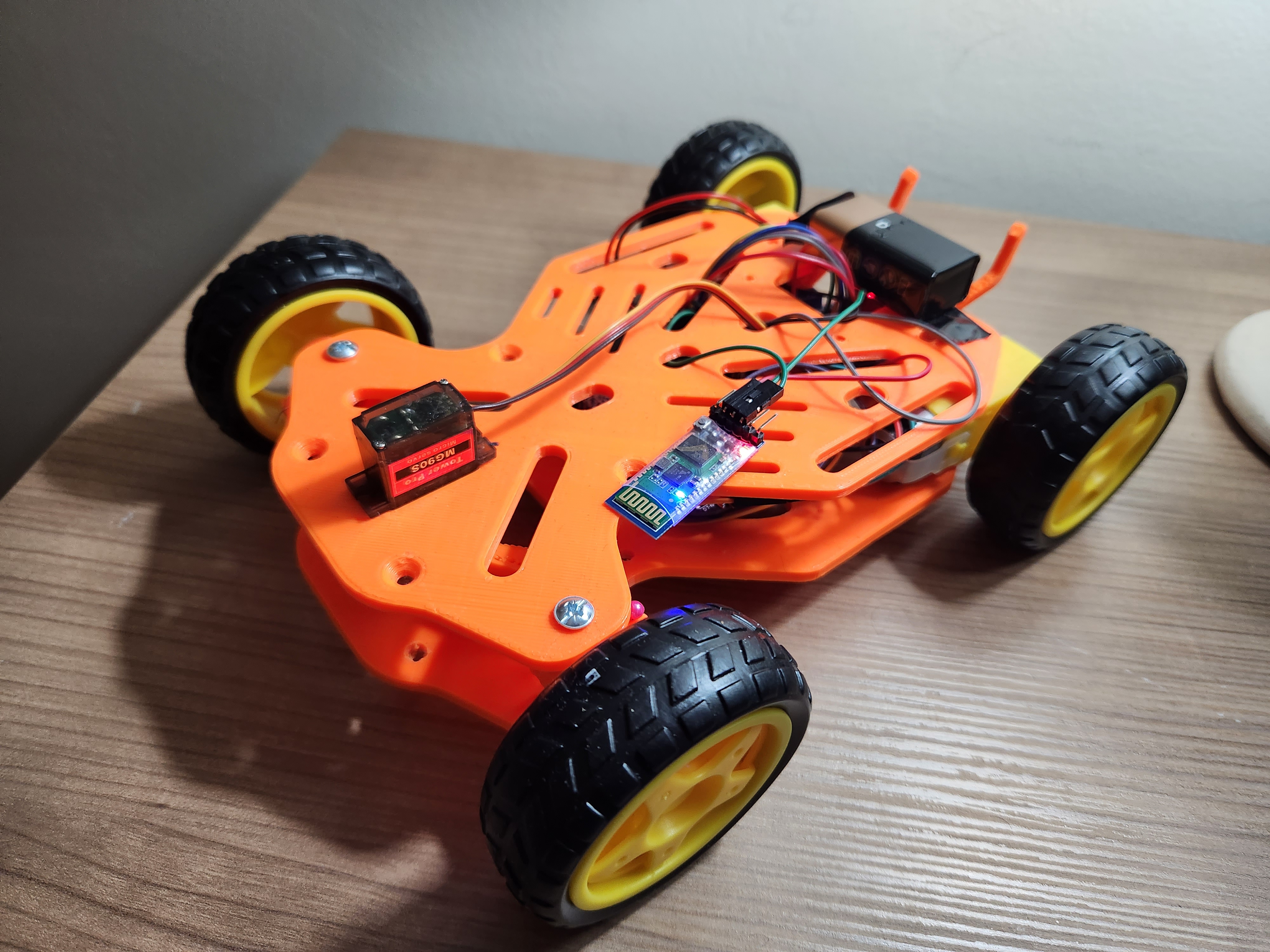 Github Melihkutayyagdereli Bluetooth Rc Car 3d Printed Bluetooth