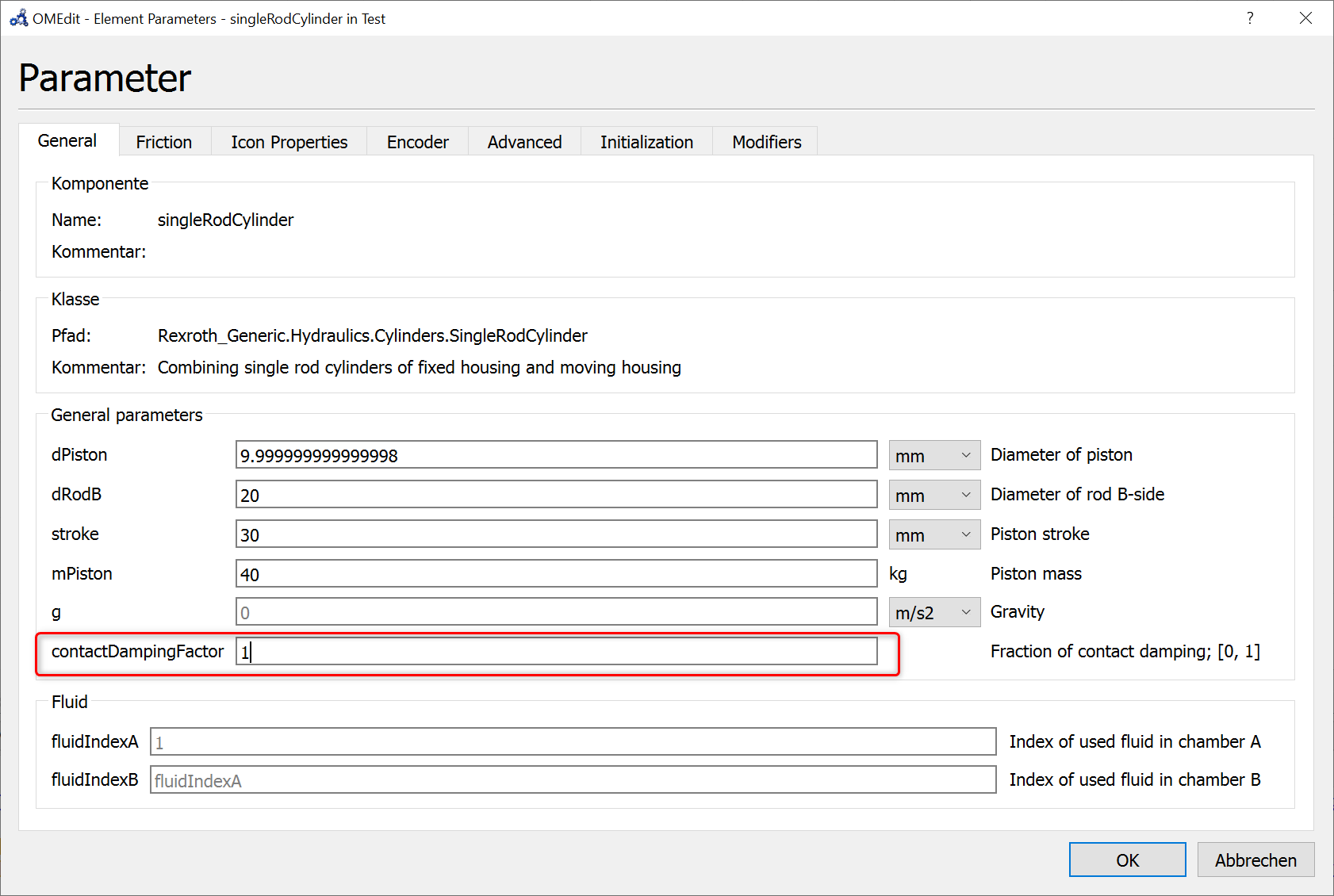 Modifying parameters a second time in parmeter dialog does not work ...