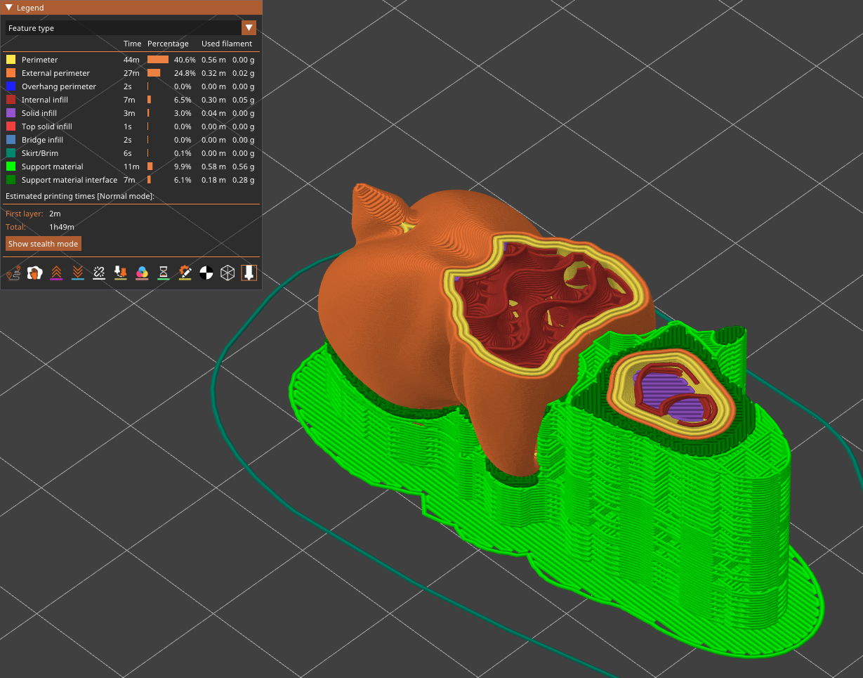 Support materials interface are not assigned to the correct printhead ...
