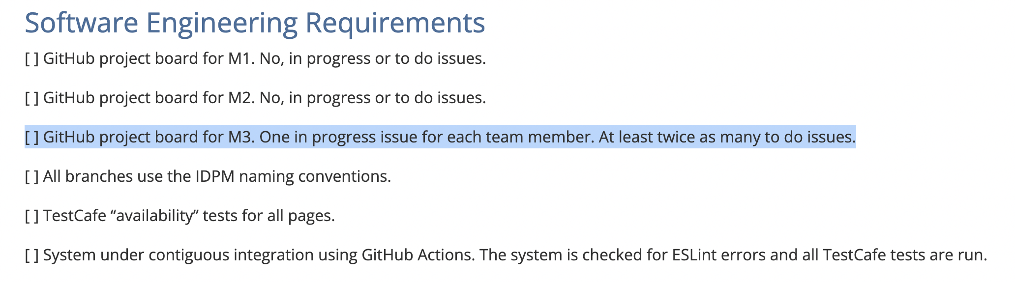 Create a GitHub project board for M3 · Issue #81 · rio-connect/rio ...