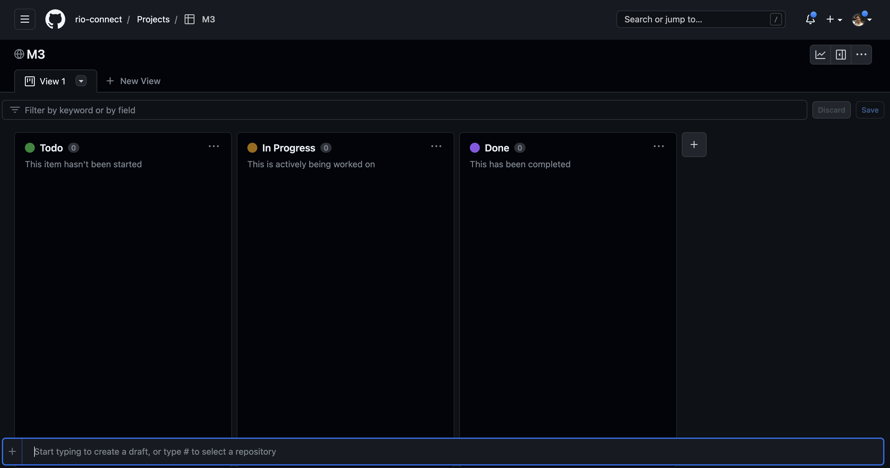 Create a GitHub project board for M3 · Issue #81 · rio-connect/rio ...
